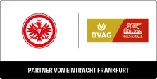 Logo Eintracht Frankfurt Co-Branding DVAG+Generali